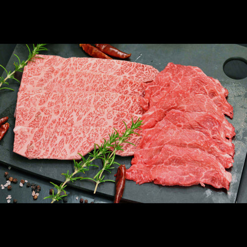 【送料無料】幻の相州黒毛和牛赤身・霜降り焼肉用(350g✕ 2種)